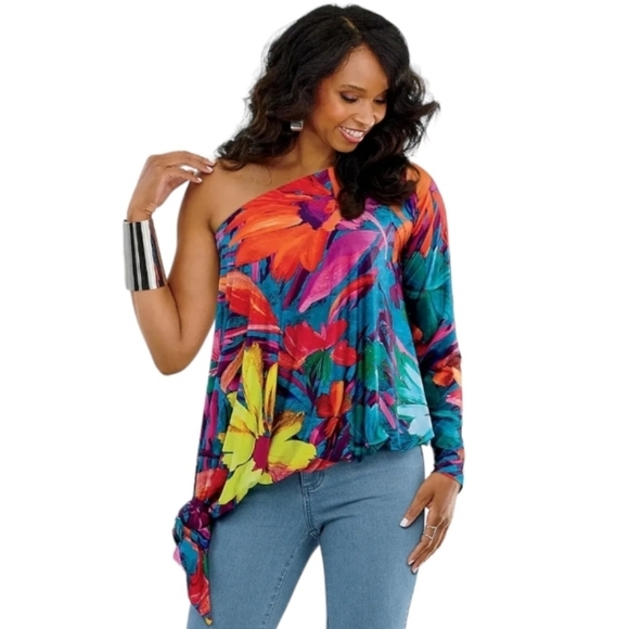 Ashro Tops - 🔥NWT🔥SZ 3X Convertible Knit Top Blouse